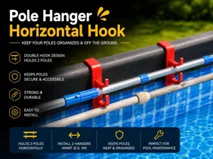 Double Pool Cleaning Pole Hanger