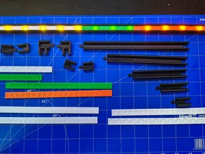 Modular LED Profile Kit – 28 Printable Parts