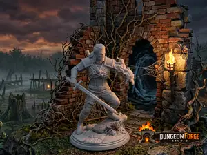 D&D Miniature - Geralt di Rivia Witcher 3