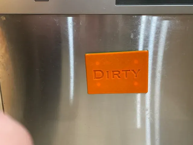 Dishwasher Sign. Stop the "Is It Clean?" Debate!