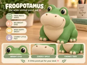 Frogpotamus – Frog Hippo | DeskPets