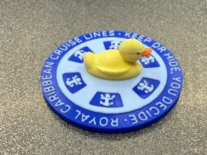 ROYAL CARIBBEAN DUCK POKER CHIP FOR HIDING