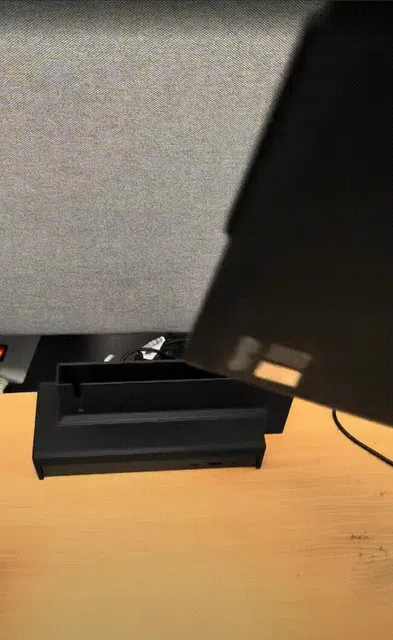 ThinkPad T14s (Gen 5/6) Desk Dock / DockSlot Mount — Image 5 of 5