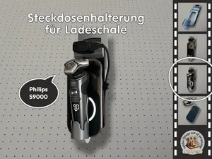 Philips S9000 Rasierer Halter mit Steckdose