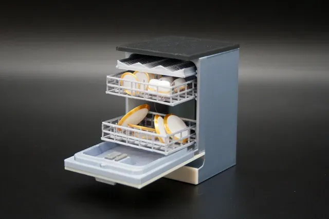 Miniature Modular Kitchen / dollhouse, scale 1:12 — Фото 15 из 17