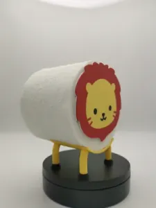 Cute Happy Lion Toilet Paper Holder