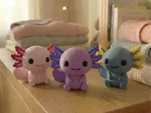 DESK PET - AXOLOTL KAWAII - Fast Print