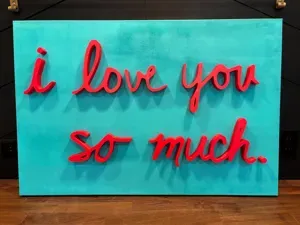 i love you so much - Austin Mural Vector Trace