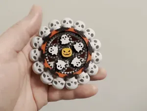 Halloween Skull Ghost Pumpkin Bat Fidget Spinner
