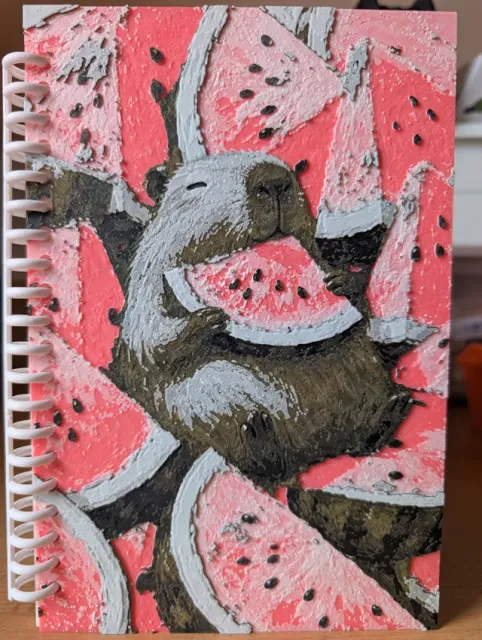Cute Capybara Watermelon Notebook Cover — Фото 2 из 4