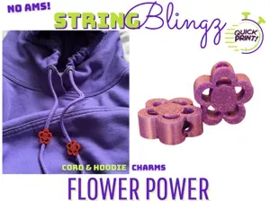 Flower Power StringBlingz | Hoodie Cord Charms