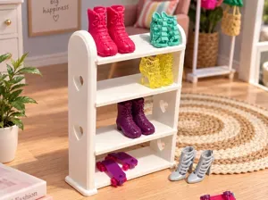 Doll Shoes Storage Shelf
