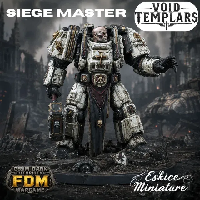 Siege Master Void Templar - 32mm grimdark wargame — Фото 3 из 3