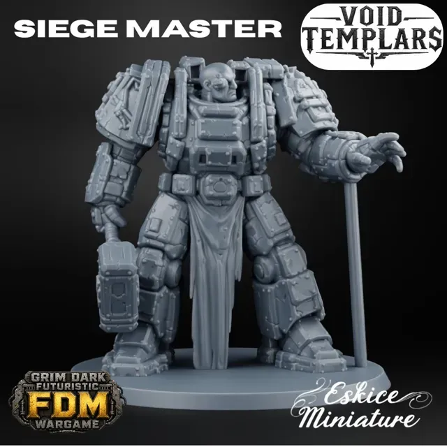 Siege Master Void Templar - 32mm grimdark wargame — Фото 2 из 3