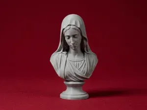 Virgin Mary Bust – Religious Sculpture