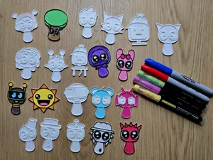 Cute Sprunki DIY Coloring Full Pack Craft Cool