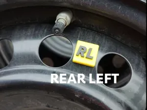 Markers for the second set of wheels
