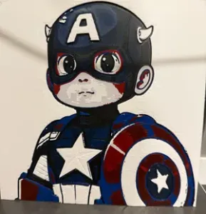 Lil Devil Captain America Hueforge