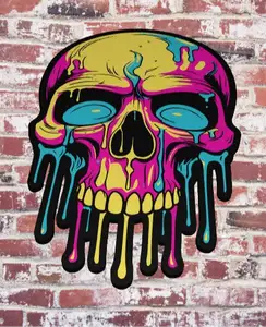 Dripping Skull Wallart