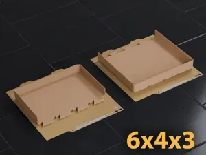Gridfinity 6x4 Bin 3U A1 Mini Dovetail Split Fit