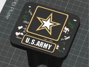 Army Inspired Trailer Hitch Cover
