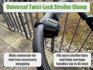 Universal Twist-Lock Stroller Clamp