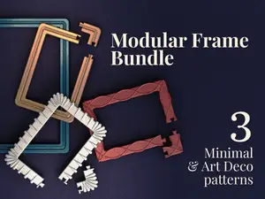Modular Frames - A bundle of 3 geometric patterns