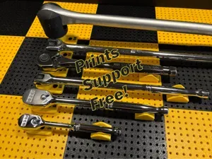 Toolgrid Ratchet Holders with Pins & Printed Label