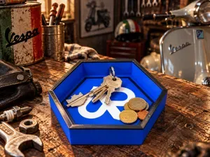 Piaggio Valet Tray – Hexagonal Key & Coin Holder