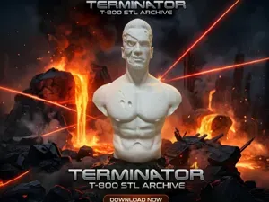 T800 - Terminator bust