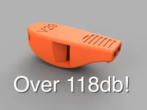 Extremely loud whistle over 118db keychain
