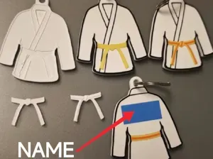 JUDO / KARATE Schlüsselanhänger OHNE AMS