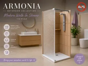 Modern Shower | Dollhouse 1:12