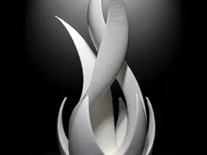 Flame Twist – A Spiraling Sculpture