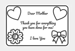 Dear Mother Sign Thank you