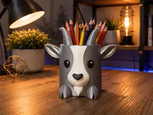 Cute Goat Pencil Holder-Fun Desk Organizer