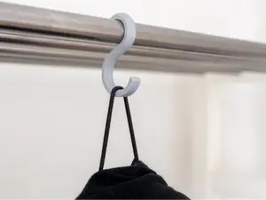 S-HOOK / Closet hanger. 10-30 mm (0.4-1.2")