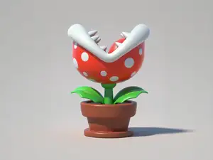 食人花-超级玛丽马力欧supermario周边手办-儿童涂色玩具