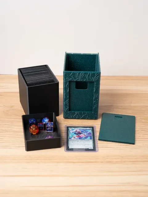 MTG Commander Deck Box Dbl Sleeved + Dice - Forest — Фото 2 из 4