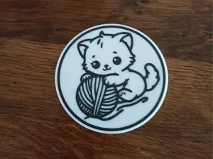 Dessous de verre chaton