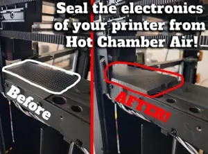 BambuLab X1C/P1P/P1S/X1 - Filter Ventilation Seal - Keep Electronics Cool and Chamber Hot!