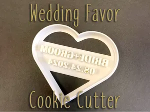 Personalized Wedding Favor Cookie Cutter