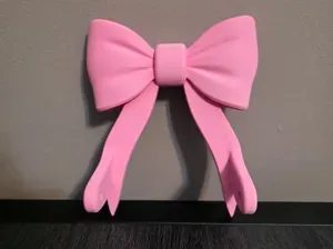Pink Bow Toilet Paper Holder