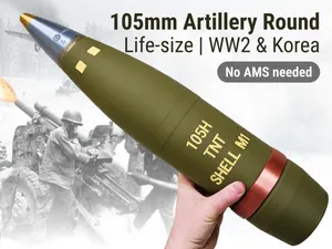 Life-Size WW2 105mm Artillery Shell