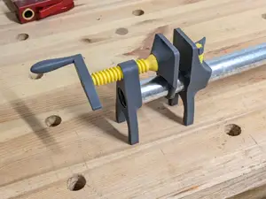 Woodworking Pipe Clamp for 3/4" Pipe - 45 mm Jaws