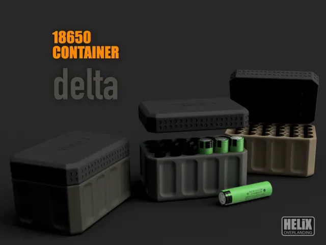 18650 Battery Container – 24-Cell Edition