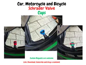Car, Motorcycle & Bicycle Schrader Valve Caps