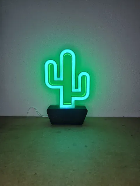 Cactus RGB LED Lamp – 12V Light with IR Remote — Фото 3 из 3