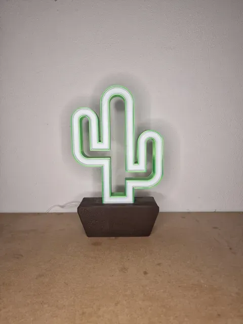 Cactus RGB LED Lamp – 12V Light with IR Remote — Фото 2 из 3