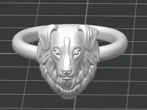 cute dog ring